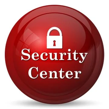 Security center icon. Internet button on white background.. Stock Illustration