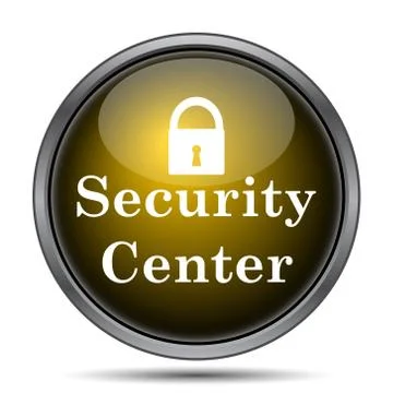 Security center icon. Internet button on white background.. Stock Illustration