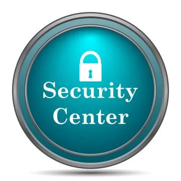 Security center icon. Internet button on white background.. Stock Illustration