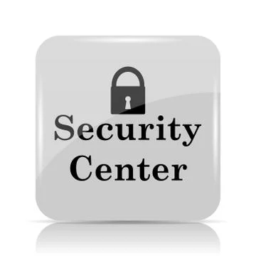 Security center icon. Internet button on white background.. Stock Illustration