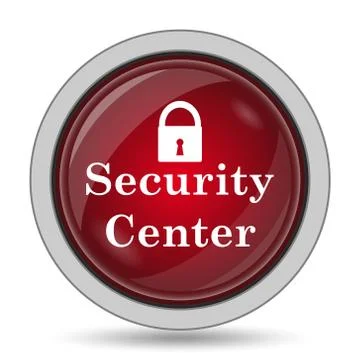 Security center icon. Internet button on white background.. Stock Illustration