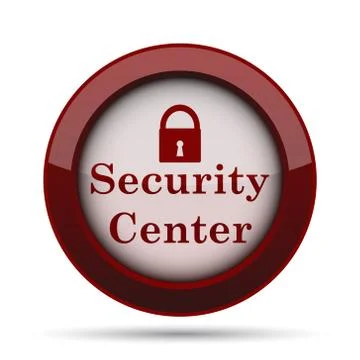 Security center icon. Internet button on white background. . Stock Illustration