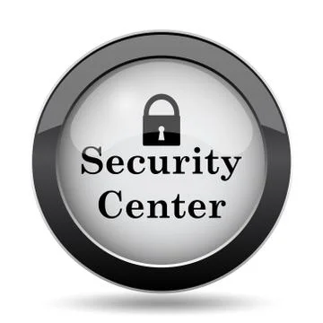 Security center icon. Internet button on white background.. Stock Illustration