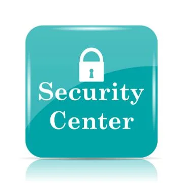 Security center icon. Internet button on white background.. Stock Illustration