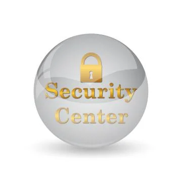Security center icon. Internet button on white background. . Stock Illustration