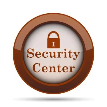 Security center icon. Internet button on white background. . Stock Illustration