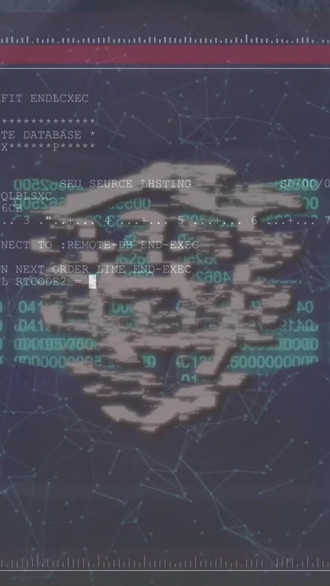 Security chain and padlock icons over screen with data processing against male Stock Footage 331719895