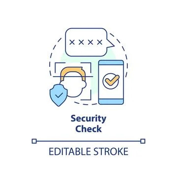 Security check concept icon イラスト素材