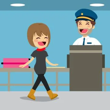 Security Check Control Stock Illustration