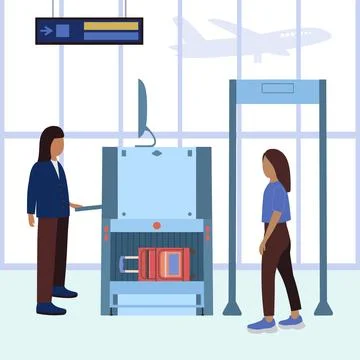 Security check Stock Illustration