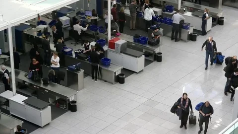 Security check at Munich airport Vídeo Stock 72249527