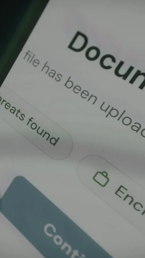 Security check report confirming no threats found in scanned file, file Stock Footage 333835533