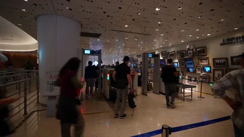 Security checkpoint and detector Stock Footage 318460409