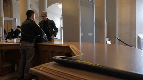 Security Checkpoint Stock Footage 121164220