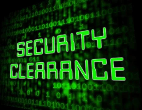 Security Clearance Cybersecurity Safety Pass 3d Illustration 스톡 일러스트