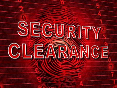 Security Clearance Cybersecurity Safety Pass 3d Illustration 스톡 일러스트