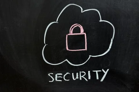 Security of cloud service Stock Photos