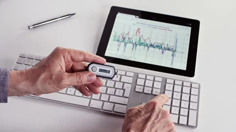 Security code in financial transactions Stock Footage 50641347