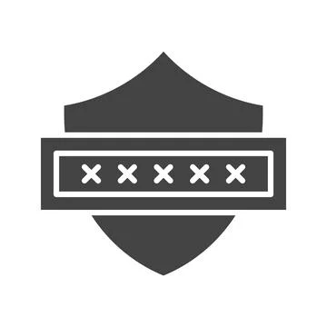 Security Code icon vector image. Stockillustratie