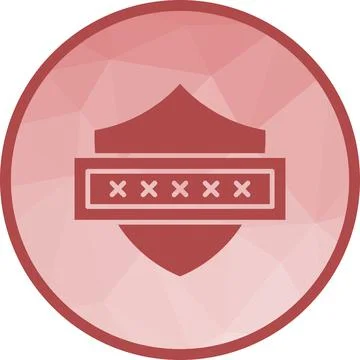 Security Code icon vector image. Stock Illustration