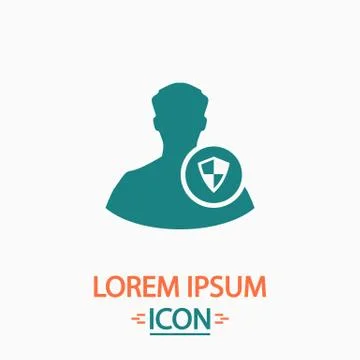 Security computer symbol 스톡 일러스트