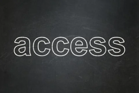 Security concept: Access on chalkboard background Stock Illustration