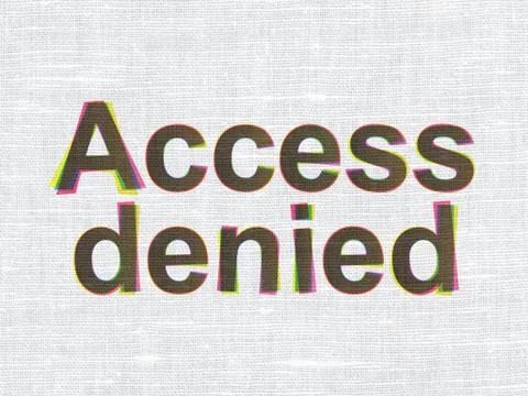 Security concept: Access Denied on fabric texture background Stock-Illustration
