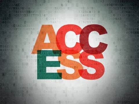 Security concept: Access on Digital Data Paper background Illustrazione stock