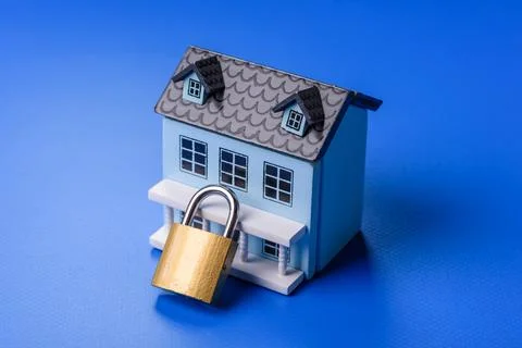 Security, a concept background for protecting your home from burglary or ac.. Stock Photos