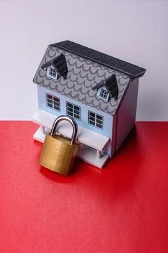 Security, a concept background for protecting your home from burglary or ac.. Stock Photos
