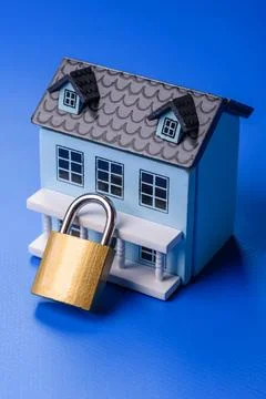 Security, a concept background for protecting your home from burglary or ac.. Stock Photos