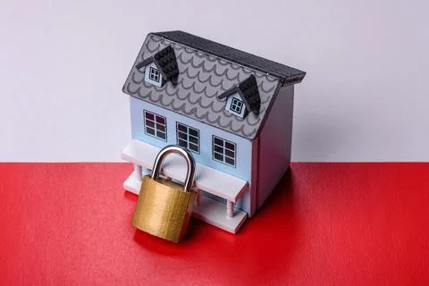 Security, a concept background for protecting your home from burglary or ac.. Stock Photos