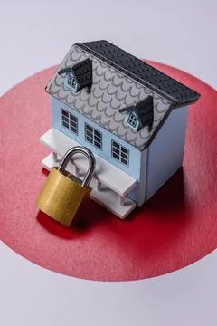 Security, a concept background for protecting your home from burglary or ac.. Stock Photos