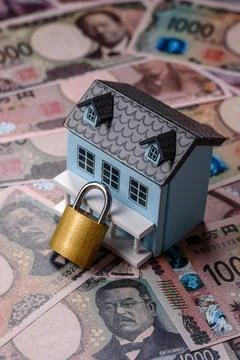 Security, a concept background for protecting your home from burglary or ac.. Stock Photos