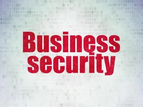 Security concept: Business Security on Digital Data Paper background 스톡 일러스트
