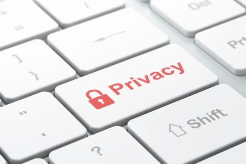 Security concept: Closed Padlock and Privacy on computer keyboard background イラスト素材