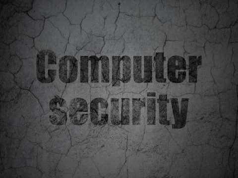 Security concept: Computer Security on grunge wall background イラスト素材