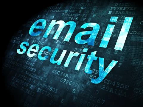 Security concept: Email Security on digital background Stock Illustration