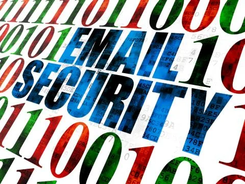 Security concept: Email Security on Digital background Illustration