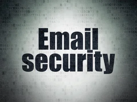 Security concept: Email Security on Digital Data Paper background Stock Illustration