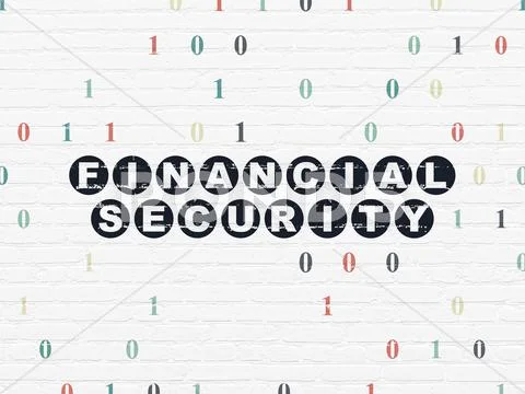 Security Concept: Financial Security On Wall Background