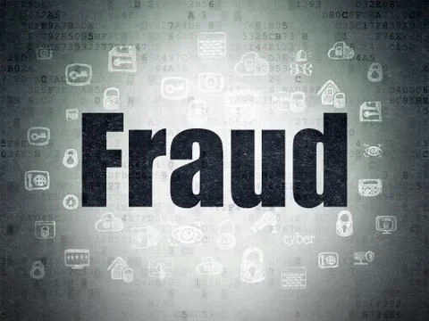 Security concept: Fraud on Digital Data Paper background 스톡 일러스트