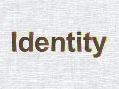 Security concept: Identity on fabric texture background Stock-Illustration