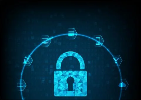 Security concept Illustrazione stock