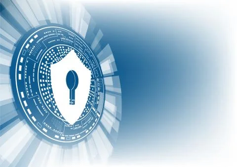 Security concept. Illustrazione stock