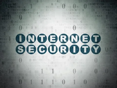 Security concept: Internet Security on Digital Data Paper background イラスト素材