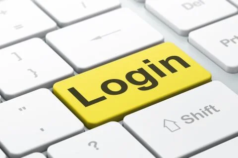 Security concept: Login on computer keyboard background Stock Illustration