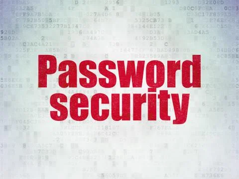 Security concept: Password Security on Digital Data Paper background 스톡 일러스트