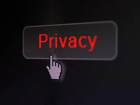 Security concept: Privacy on digital button background Stock Illustration