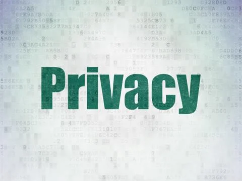 Security concept: Privacy on Digital Data Paper background Illustrazione stock